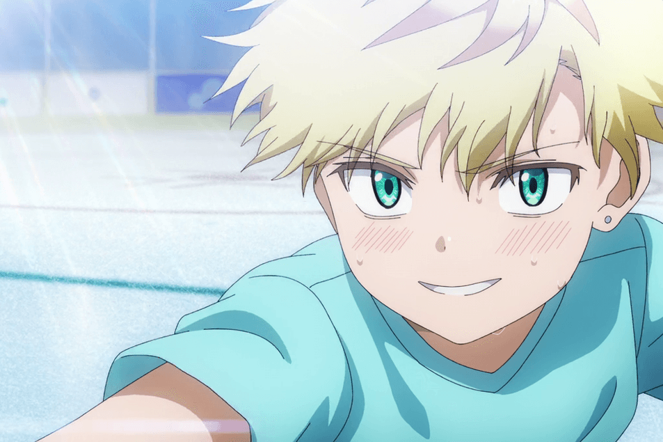 氷上の甘いキス